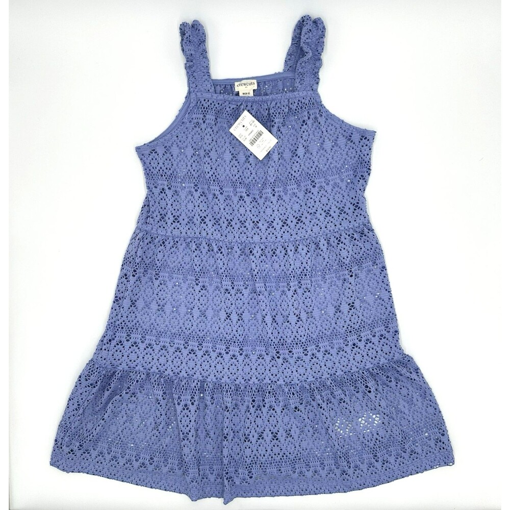 Crewcuts Girls M Sleeveless Swim Cover Up Periwinkle J.Crew Outlet Style #BX183